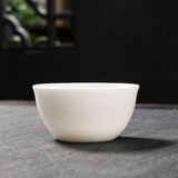 天泽 茶杯功夫茶盏玉瓷品茗杯套装主人杯茶具陶瓷白瓷一口杯单杯功夫茶杯个人杯玉瓷水杯 旦形杯