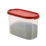 特百惠（Tupperware）保鲜盒 mm干货储藏盒套装 塑料密封盒厨房五谷杂粮收纳盒 椭圆2号 1.1L 单件装