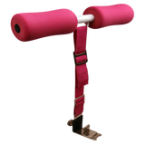 床上仰卧起坐器仰卧板家用运动健身器材收腹机腹肌训练器材减肚子 简易款粉色