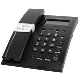 阿尔卡特（ALCATEL） T519免电池电话机办公家用有线固定座机 黑色