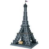 万格 世界著名建筑积木模型兼容小颗粒拼装立体儿童玩具积木男孩 5217巴黎埃菲尔铁塔(1002Pcs)
