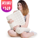 眠度 泰国乳胶枕头颈椎枕头芯天然乳胶枕头大颗粒按摩枕一对装 颗粒狼牙58x34x11-9cm (90%含量) 【带外套内套】【礼品包装袋】