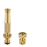 弘晨 直喷铜高压水枪 洗车水枪喷头 园林工具 浇花灌溉水枪头园艺家用 4寸水枪头+快接接6分管