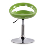 迈亚家具时尚吧台椅 酒吧椅 前台椅子 吧台椅子 高脚凳 可升降旋转餐椅 绿色矮款.