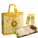 强新温州冷冻精品鮸鱼鱼饼2000g 内含16包125g小包 礼盒装