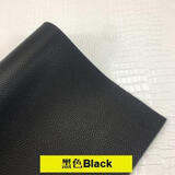 呈爱自粘皮革面料背胶皮料补沙发布料软包皮翻新汽车内饰修补补丁皮贴 黑色50*120cm