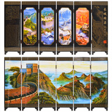 燕云州小屏风摆件仿古漆器办公室书桌摆件开业商务礼品纪念品中式古典传统工艺品中国风特色礼物礼品送老外 长城雄姿