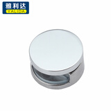 雅利逹（Ya Li Da）墙体玻璃镜子托浴室玻璃镜子固定卡扣夹子广告玻璃板固定托夹五金 K042圆形小号镜夹（4个装）