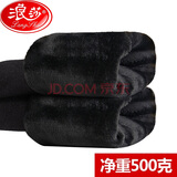 浪莎保暖裤女士22000D高腰加绒加厚打底裤袜女踩脚秋冬一体七夕送老婆 黑色踩脚 1条 均码 500g加厚