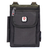 帷格（VIIGER）运动户外轻薄款单肩包 多功能7英寸小包 穿皮带手机腰包竖款斜挎 军绿色