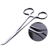 宠仙翁狗狗拔毛钳子宠物拔耳毛钳泰迪比熊耳朵清洁用品猫咪耳朵清洁用品 拔毛钳弯头（大号）