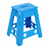宜瑞思 塑料折叠凳子加厚便携式手提小板凳马扎浴室凳户外休闲板凳 蓝色（45厘米高）