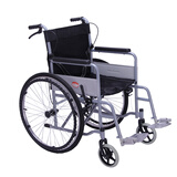 亿佰康 轮椅折叠老人轻便可折叠带坐便全躺轮椅老人老年人便携残疾人轮椅车代步手推车 轮椅黑色帆布【不带坐便功能款】