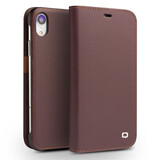 洽利 适用苹果x/XR/Xs手机壳iphoneXS max手机壳翻盖高端真皮套全包男款保护套 苹果Xr经典二代深棕色