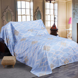 门扉 家具防尘布 现代简约家用沙发遮灰防尘罩家具床布遮尘布 孔雀蓝 欧式情调 3米x2.4米盖双人沙发