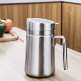 B&y 304不锈钢大口油壶 防漏调味料香油瓶装油罐套装醋壶家用厨房用品 BY-s1068 304不锈钢 800ml