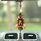 旋蓬 【京韵】系列中号汽车挂件菩提子创意手工车内挂饰品礼品  象牙果款 适合深色内饰