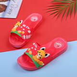 回力童鞋儿童拖鞋男女可爱小公主凉拖鞋室内居家软底防滑中大童鞋 3333-20红色 36码