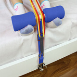 床上仰卧起坐器仰卧板家用运动健身器材收腹机腹肌训练器材减肚子 带拉力绳蓝色