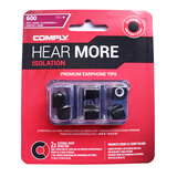 康佩来（COMPLY FOAM） 入耳式耳机C套通用隔音舒适耳帽Comply惰性慢回弹记忆海绵耳套 ISOLATION（T600）中号M   盒装（3对）