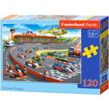 Castorland 波兰进口拼图120片 儿童智力玩具男孩女孩礼品幼儿园 F1比赛13470
