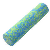 Aomadon迷彩泡沫轴瑜伽柱普拉提泡沫按摩轴肌肉放松按摩轴 EVA瑜珈滚轴 光面蓝绿色(60CM)