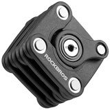 洛克兄弟（ROCKBROS） 自行车锁链条折叠锁汉堡锁电动车山地自行车防盗锁配件骑行装备 【钥匙魔方锁】黑色