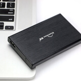 蓝硕 移动硬盘盒2.5英寸 笔记本外接盒子 Type-C金属USB3.0高速固态机械SSD盒SATA U23T Micro-B接口-黑色+2.5寸硬包