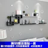 百目源 墙上置物架壁挂客厅电视背景墙现代简约创意格子墙壁装饰免打孔 套餐B
