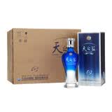 洋河蓝色经典 天之蓝 浓香型白酒 52度 480ml*6瓶 整箱装