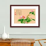 春天十字绣客厅荷花水仙茶花线绣中国风新中式花卉手工小幅挂画 生态棉 6436山茶花 49*35cm