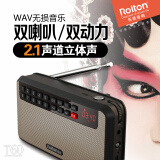 乐廷（Rolton） 收音机MP3插卡音箱便携式迷你老人小音响广场舞老年人随身听唱戏机广播外放 中国红带8G卡+4000首歌曲+点歌本