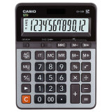 原装卡西欧（CASIO）GX-120B财务会计专用大号计算器商务12位数计算机 金属灰 20.75cm X 15.9cm