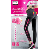 丝翎（SLIMWALK）脂肪对策打底裤运动美腿美臀裤瑜伽健美健身裤日本进口压力袜防晒 3D美腿美臀运动打底裤PH738/739 S-M