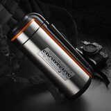 万象（WANXIANG） 高档保温壶户外大容量316不锈钢内胆暖壶带包提手便携旅行壶水壶 Q19-钛银橙 1800ml