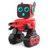 JJR/C机器人玩具智能语音遥控对话儿童学习跳舞电动玩具男女孩节日礼物 K10红+遥控电池+螺丝刀