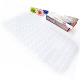 夏浪 浴室防滑垫 家用防滑按摩地垫脚垫 淋浴房卫生间隔水垫防水垫 透明白色 50x80cm(常规尺寸)