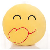 qq表情包抱枕滑稽脸emoji可爱公仔女生毛绒玩具笑脸抱枕恶搞大号 偷笑