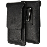 iCoverCase 苹果6s手机壳6/7/8plus腰挂手机套iphone7/8手机壳保护套皮套 黑色-5.5英寸及以下 