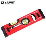 KAPRO开普路水平尺高精度铝合金平衡尺靠尺方管平水尺磁性测量尺水平仪 20cm 两个水泡