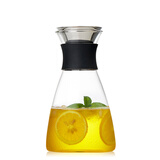 美斯尼 冷水壶凉水壶杯耐热玻璃泡花茶壶不锈钢过滤网果汁壶加厚家用 1250毫升