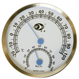 沈拓温湿度计 婴儿家用 温度计 湿度计 室内外 不锈钢指针温湿度表G600