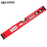 KAPRO开普路水平尺高精度铝合金平衡尺靠尺方管平水尺磁性测量尺水平仪 40cm 两个水泡