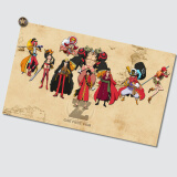 居梦坞海贼王海报卡通动漫挂画客厅创意卧室墙画人物画动漫二次元周边 NB1862 50*30cm