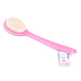 爱染日本洗澡刷搓澡刷搓背刷长柄软毛沐浴刷去角质身体刷按摩刷后背清 1个粉色