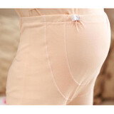 黛芷芙孕妇裤棉春秋冬保暖孕妇秋棉托腹单件孕妇线裤棉毛 肤色托腹秋裤 XXL