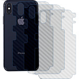 cance1 背面的手机后膜碳纤维纹磨砂 防滑全包防指纹后背膜贴纸iPhone xs max/xr iPhone X/XS 三个装