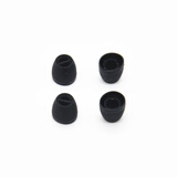 hiinears 适用于森海塞尔cx3.00/5.00/7.00BT耳机硅胶套6木馒头IN-EAR耳套耳塞套耳帽 黑色【超小号2对】