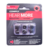 康佩来（COMPLY FOAM） 入耳式耳机C套通用隔音舒适耳帽Comply惰性慢回弹记忆海绵耳套 ISOLATION+（Tx100）中号M   盒装（3对）