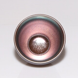 建缘天成 建盏茶杯彩金束口6.5口径小盏陶瓷杯子品茗杯一口杯茶盏 1只粉色系小盏6.5x4.5